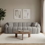 Atelier Del Sofa Octavio - Sofá de 4 Plazas Gris
